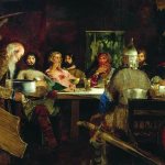 А. П. Рябушкин. Пир богатырей у ласкового князя Владимира. 1888 г.
