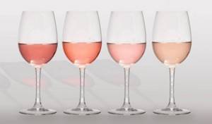 Цвет розовых вин