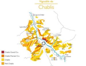 Карта вин Шабли
