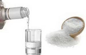 водка с солью при отравлении